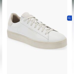 AllSaints Shana low top sneaker white womens size 38 8 like new only worn once